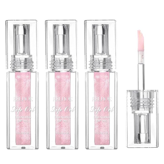 YUANLI Color Changing Lip Oil, Magic Hydrating Glimmer Changing