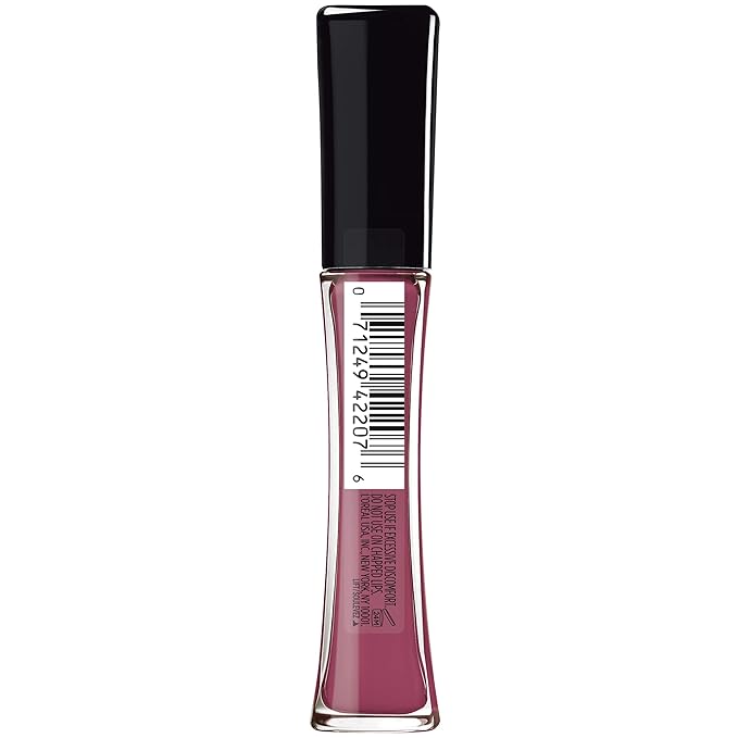L'Oreal Paris Infallible Pro Gloss Plump Lip Gloss with Hyaluronic Acid, Long Lasting Plumping Shine, Lips Look Instantly Fuller and More Plump, True Berry, 0.21 fl. oz.