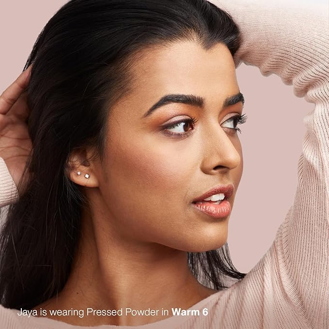 Mineral Fusion Pressed Powder Foundation, Warm 5 - Hypoallergenic, Cruelty-Free, 0.32 Oz