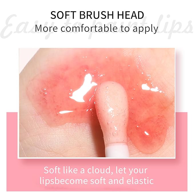 Ultimate Luxe Lip Oil Hydrating Fruit-Flavored Oils with Soft Brush for Moisturized, Full, and Radiant Lips (#03, SINGLE)