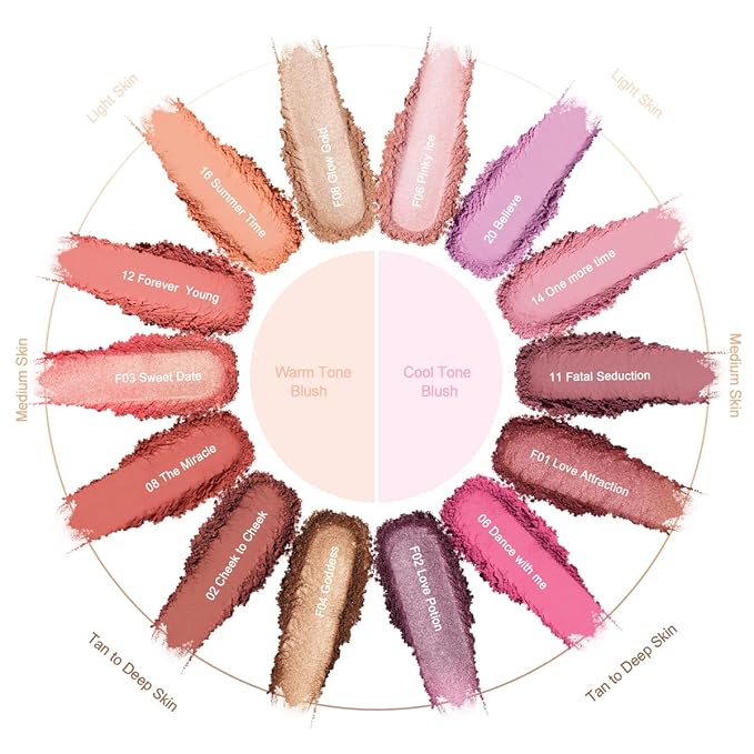 OULAC Blush Makeup Powder Mauve| Natural Matte Blush 4.8g