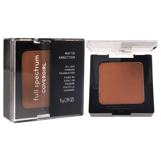 COVERGIRL Matte Ambition, All Day Powder Foundation, Deep