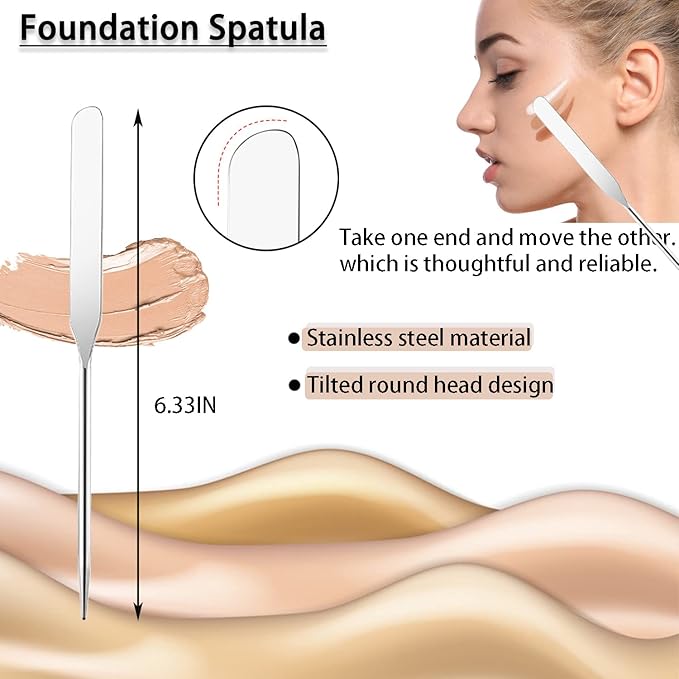 Picasso Makeup Spatula,Foundation Spatula,Foundation Palette,Make Up Spatula Tool,Mixing
