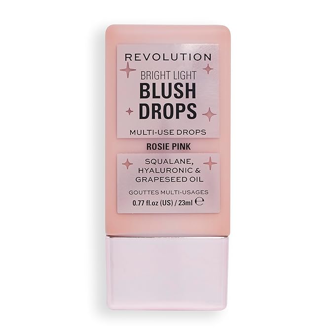 Revolution, Bright Light Blush Drops, Infused with Hyaluronic