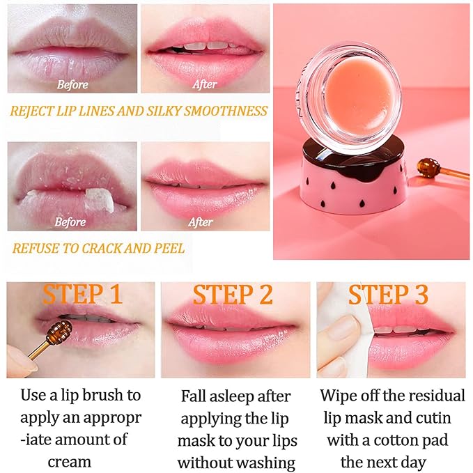 2 Pack Strawberry Lip Mask Strawberry Exfoliator