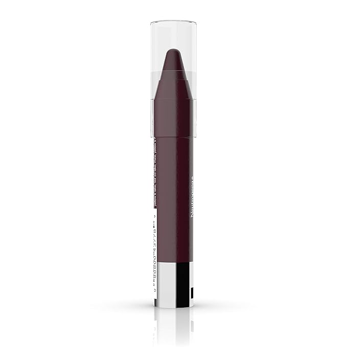 Neutrogena MoistureSmooth Color Stick for Lips, Moisturizing and Conditioning Lipstick with a Balm-Like Formula, Nourishing Shea Butter and Fruit Extracts, 180 Deep Plum, .011 oz (Pack of 2)