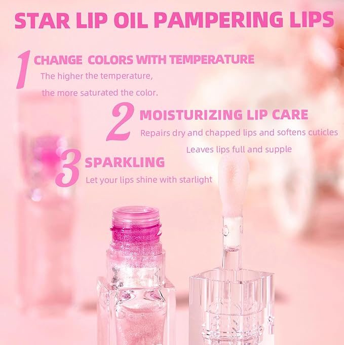 Magic Color Changing Moisturizing Lip Glow Oil Plumping Magic