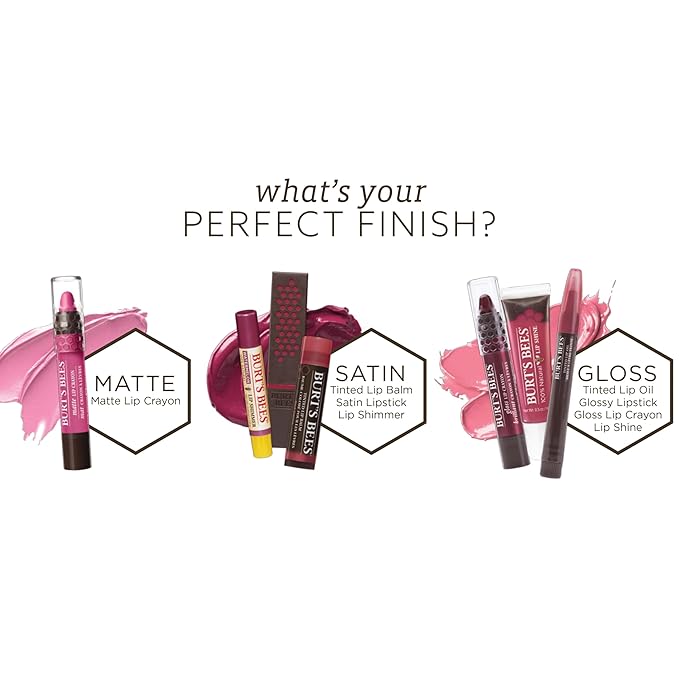 Burt's Bees 100% Natural Moisturizing Gloss Lip Crayon, Pink Lagoon - 1 Crayon