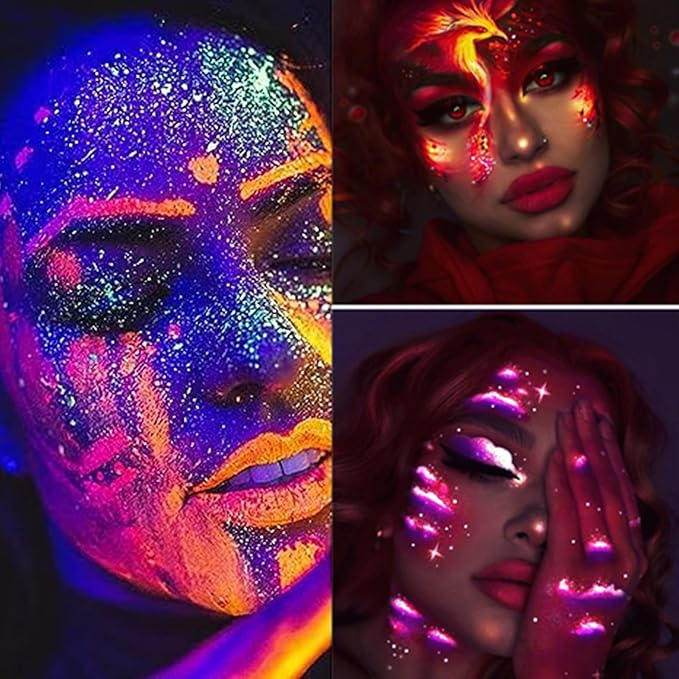 Go Ho Neon Orange Body Paint Washable(2.,),under UV 37oz