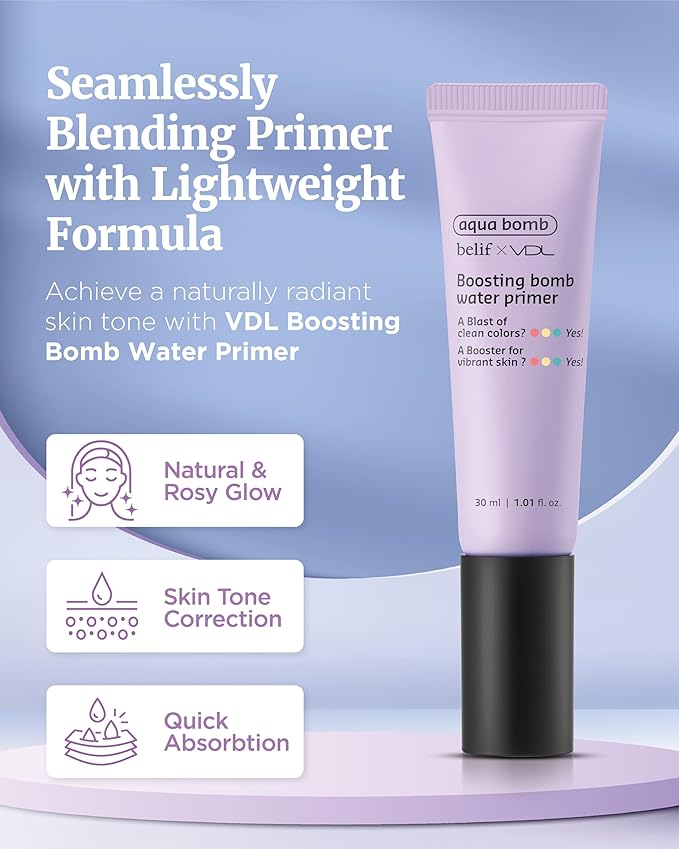VDL Boosting Bomb Water Primer (Natural Finish, 1fl Formula Cream,