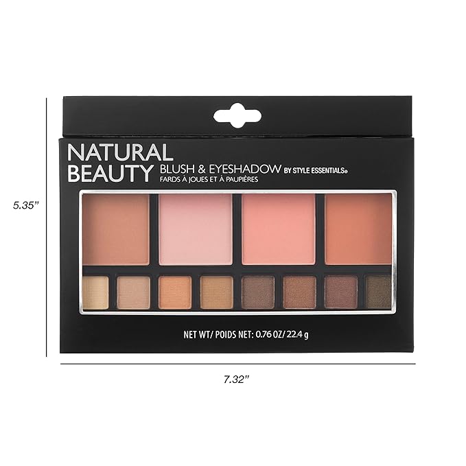 Women's Cosmetics NATURAL BEAUTY Blush and Eyeshadow Palette