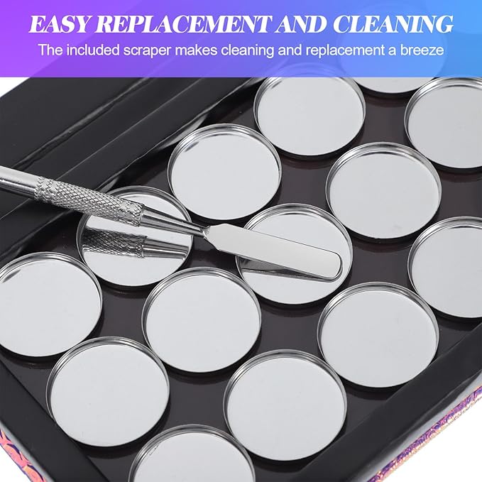 Beaupretty Empty Magnetic Eyeshadow Palette Mermaid Makeup Palette