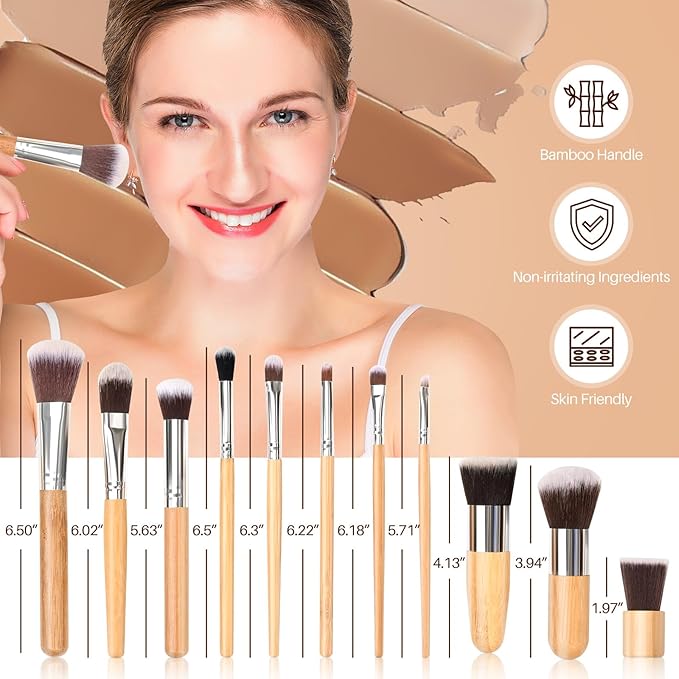 Pure Vie 15 Colors Cosmetics Cream Contour and Makeup Brushs