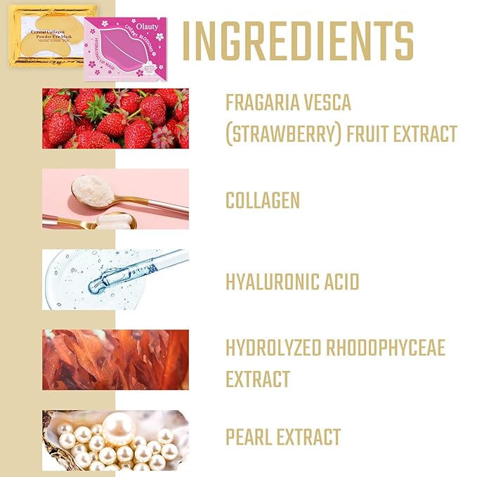 20 pairs 24k gold eye