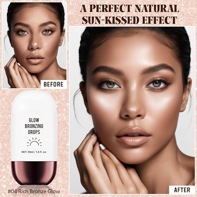 Instant Bronzing Drops, Face and Body Bronzer, Cream - 04