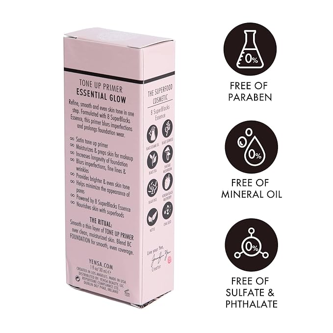 YENSA Tone Up Primer Essential Glow - Clean Satin-Sheen Finish