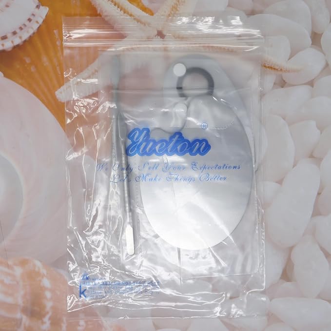 yueton 2SET Stainless Steel Color Palette Makeup Mixing