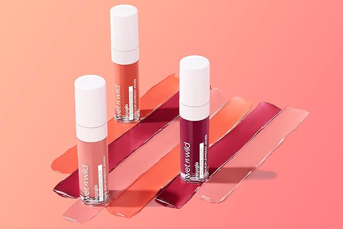 wet n wild Mega Glo Lip & Cheek Color, Creamy Berry Stain, Buildable Multi-Use Soft Matte Finish, Vegan & Cruelty-Free - Berry True