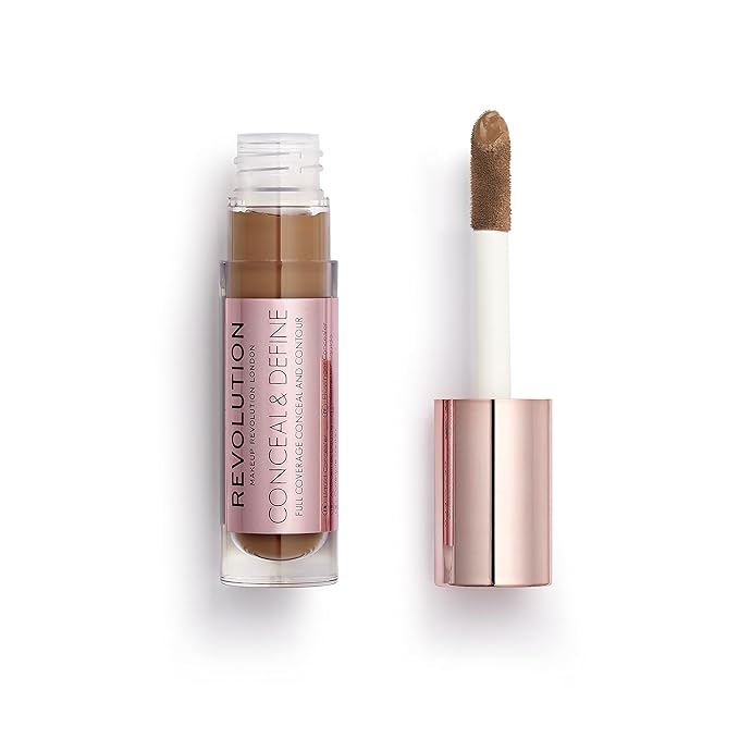Makeup Revolution Conceal & Define Concealer, Full Coverage 4ml