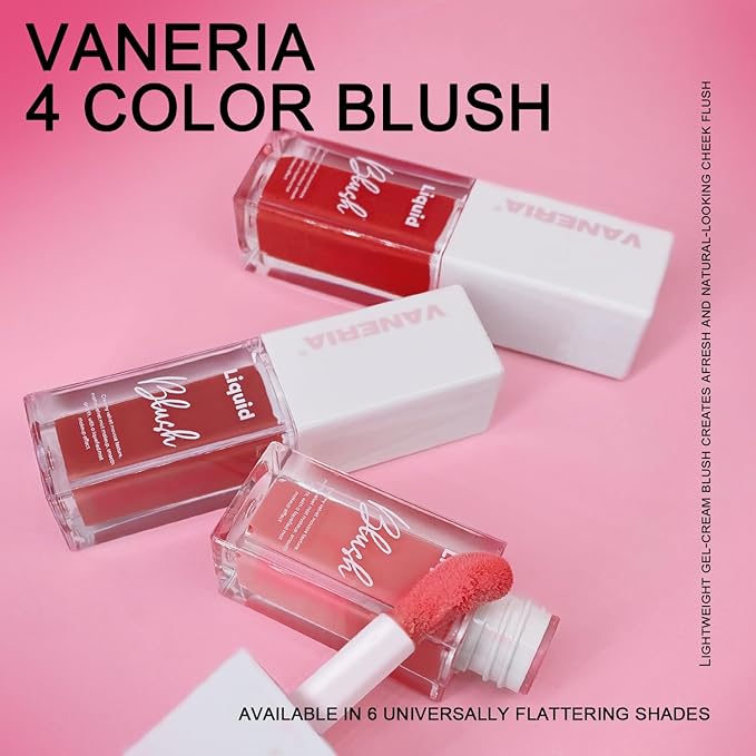 VANERIA Liquid Blush for Cheeks,Long lasting High Pigment Blushes.#1 (/0.17oz) 5g