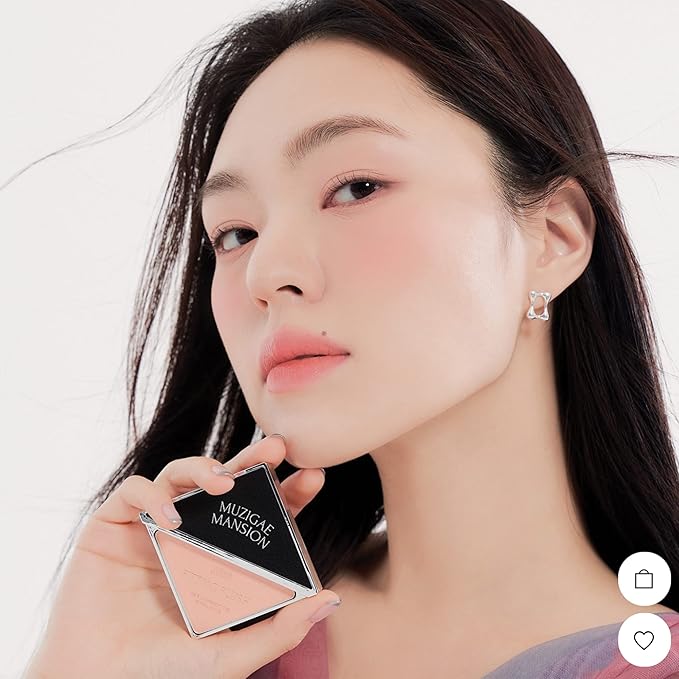 MUZIGAE MANSION FITTING BLUSH Vegan Powder Lightweight, Smooth,