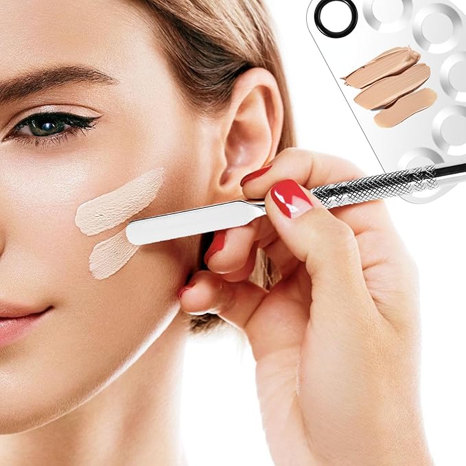 Makeup Mixing Foundation Palette Tools - Stainless Steel