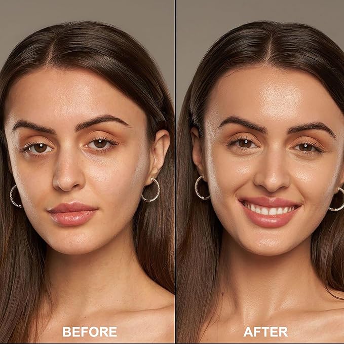 Face Highlighter Palette with Mirror, 8 Colors Glitter