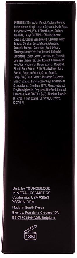 Youngblood Mineral Cosmetics Liquid Mineral Foundation, Golden Sun Paraben Free