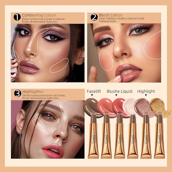 MEICOLY Grey Liquid Contour Beauty Wand,Bronzer Stick with