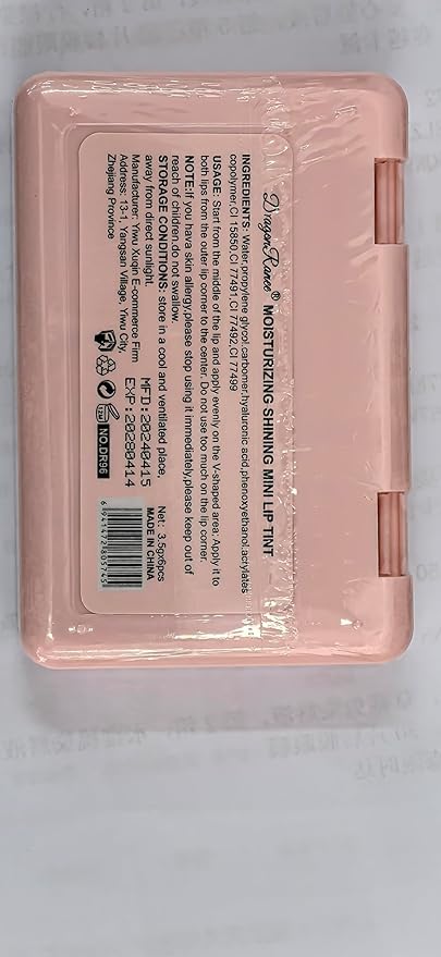 6 Colors Peach Lip Tint Stain Set, Mini Lip