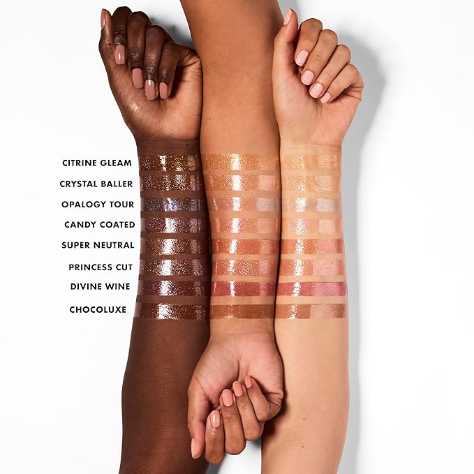 e.l.f. Glow Reviver Lip Oil, Nourishing and Hydrating with High-Shine Glimmer Finish & Sheer Wash Of Color, Minty Scent, Non-Sticky, Vegan & Cruelty-free, Princess Cut