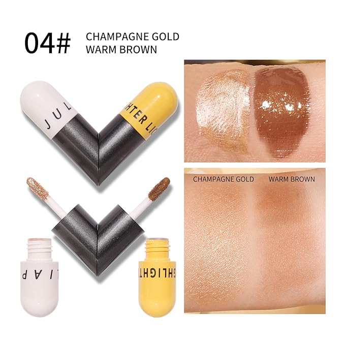 AKARY Liquid Highlighter Makeup for Face Body, Contour