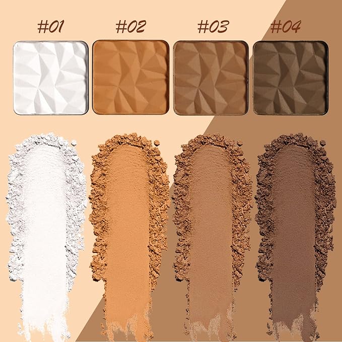 Matte White Highlight Contour Palette Bright,Mini Professional Matte
