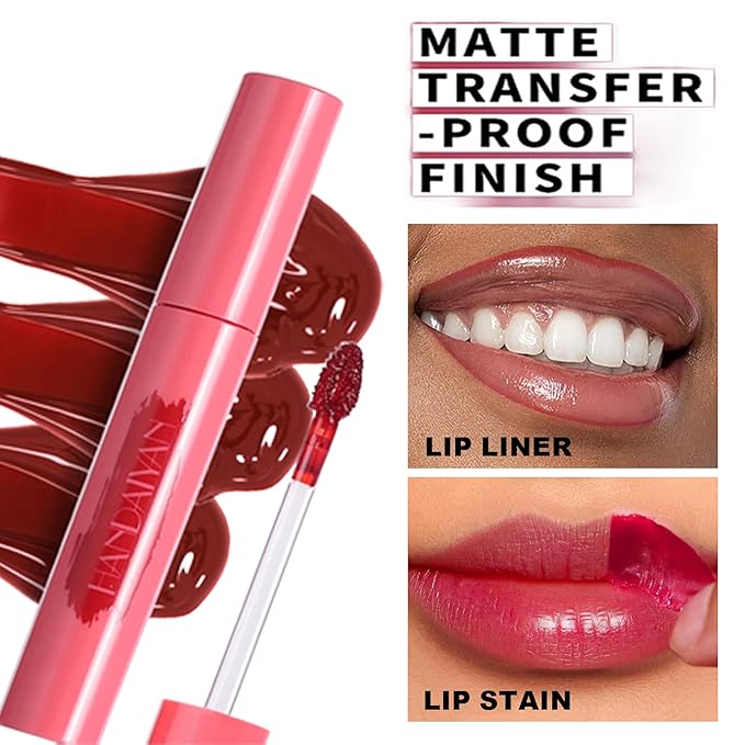 Wonder Blading Lip Stain Peel Off Masque, 6 Colors Tattoo Peel Off Mask, Matte Finish Peel Off Lip Stain, Waterproof & Transfer Proof Nude Lip Tint, Lip Tatoo Peel Lip Tint, 03# Rose Powder