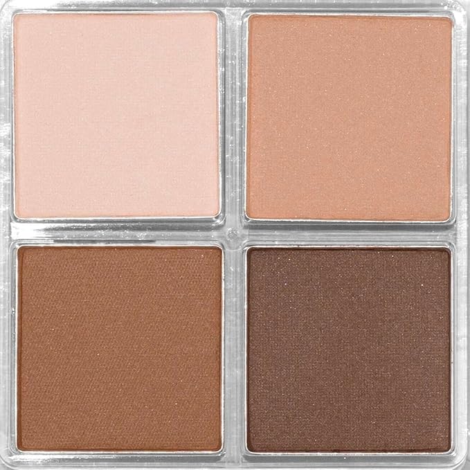 Palladio Eyeshadow Quads, Velvety Pigmented Blendable Matte, Metallic & Shimmer Finishes, Creamy Formula, Four Way Quad Eye Shadow Palette, Talc-Free (Classy)