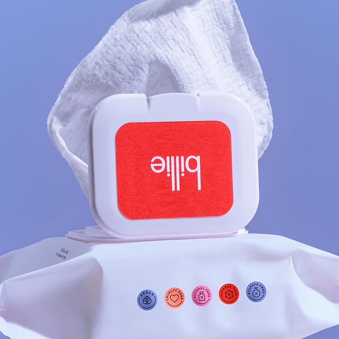 Billie - Wonder Wipes - Makeup-Removing Face Wipes - With Hyaluronic Acid and Witch Hazel - 25 count, Packaging may vary