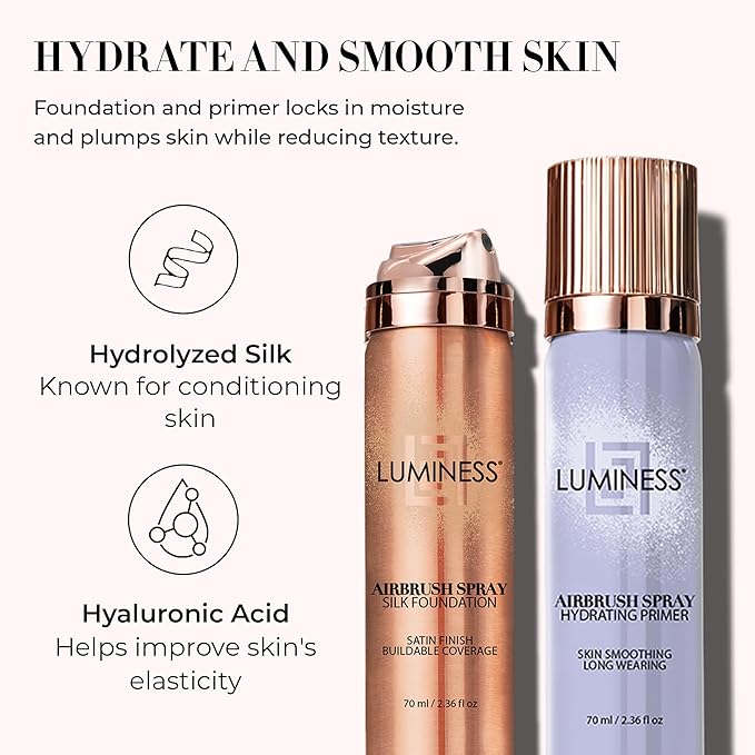 LUMINESS Silk Spray Airbrush Foundation Makeup & Hydrating Satin Finish