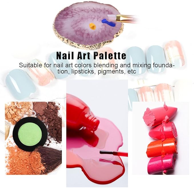 Nail Art Palette, Natural Resin Stone Nail Art