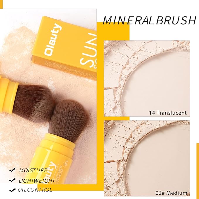 Mineral Sunscreen Setting Powder, SPF 35, Translucent Setting