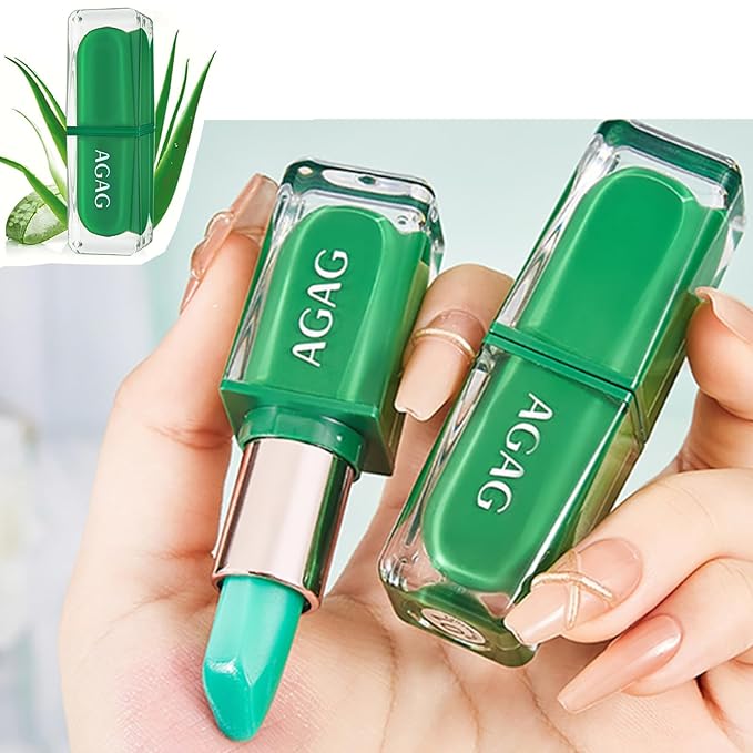 1Pcs Color Changing Aloe Vera Lipstick,