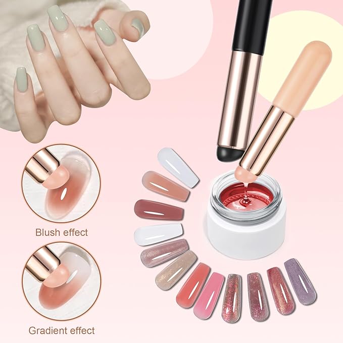 2 pack silicone nail brush