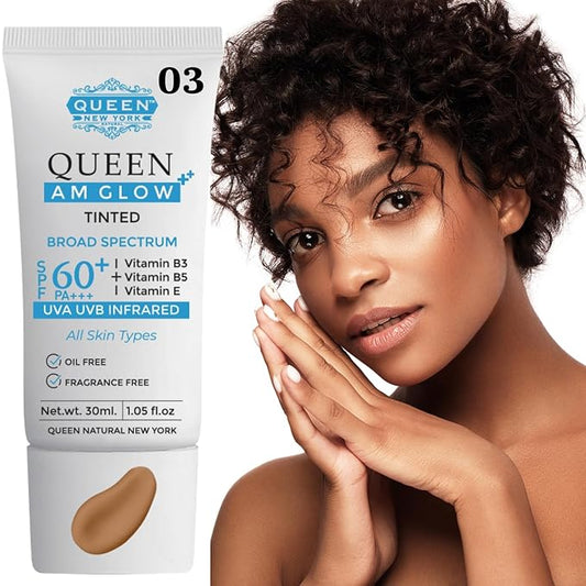 QUEEN AM GLOW | TINTED Sunscreen SPF 60 (03-Neutral Tan)