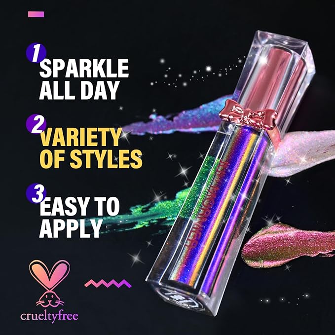 Super Stay Lip Gloss,Multichrome Colorstay Overtime Lipcolor,Highly Pigmented Instant Glitter Liquid Lip Makeup,0.12 Fl Oz (06, 3.5ml)