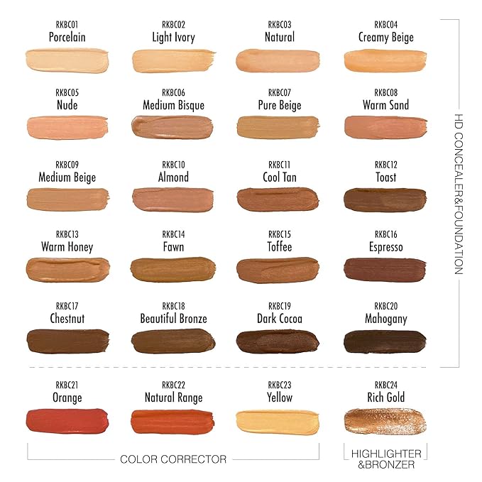 Ruby Kisses HD Concealer & Foundation Flawless Full Makeup (Natural)