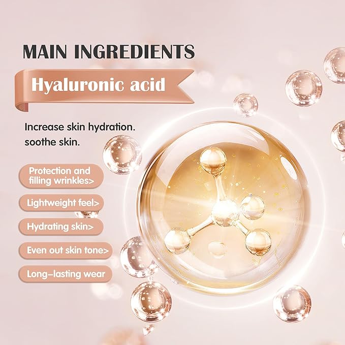 Hydrating Makeup Primer with Hyaluronic Acid, Face Foundation