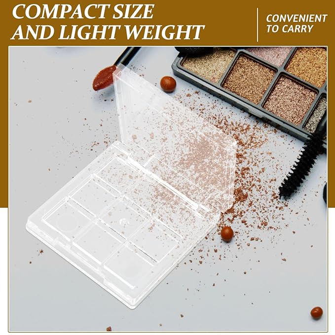 Healifty 2pcs Empty Lipstick Palette 9 Grids Diy