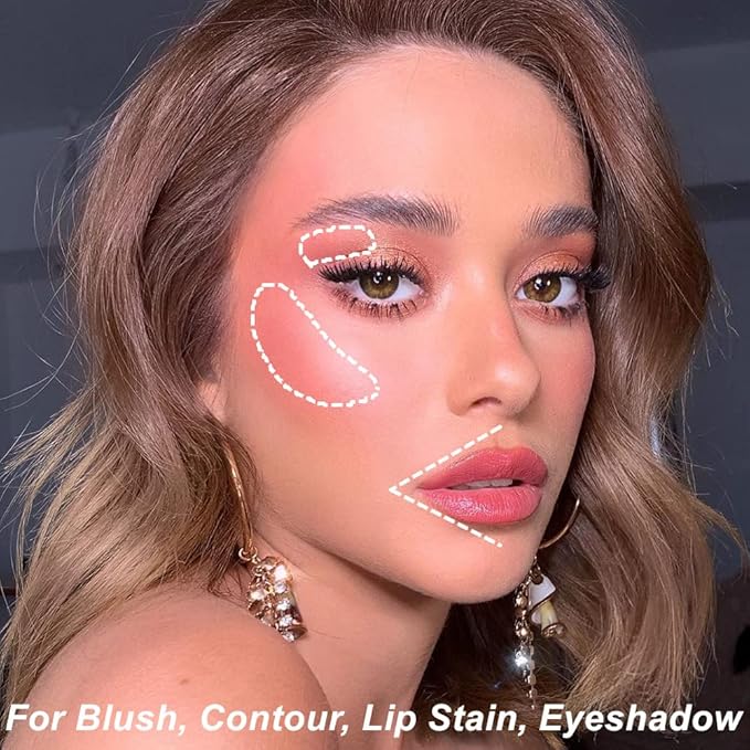 Mysense Liquid Blush Makeup Wand, Soft Cream Blush Pink, 0.34fl.oz