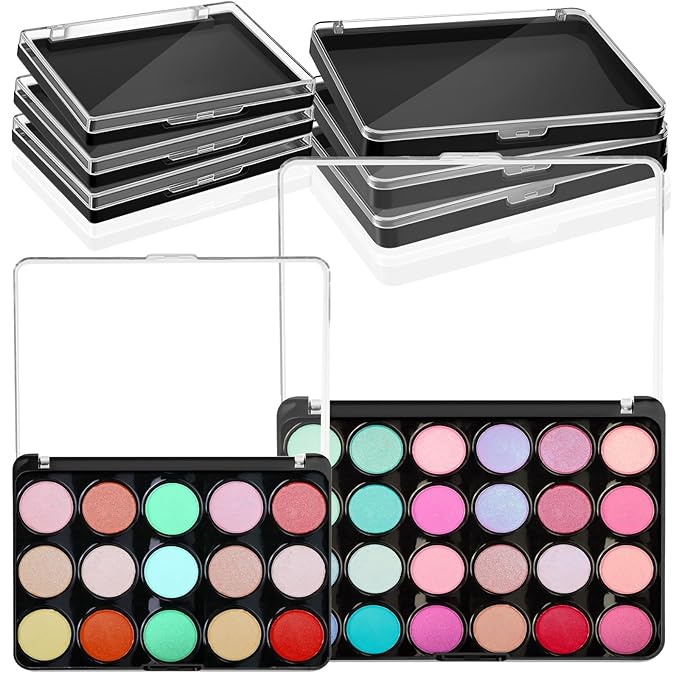 6 Pcs Empty Magnetic Makeup Palette with Clear