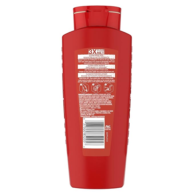 Old Spice Refreshing Body Wash for Men, High Endurance, 3X Defense, 24/7 Shower Fresh with Long Lasting Scent, Pure Sport Scent, 24 oz (Pack of 4)