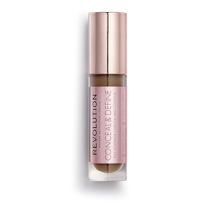 Makeup Revolution Conceal & Define Concealer, Full Coverage 4ml